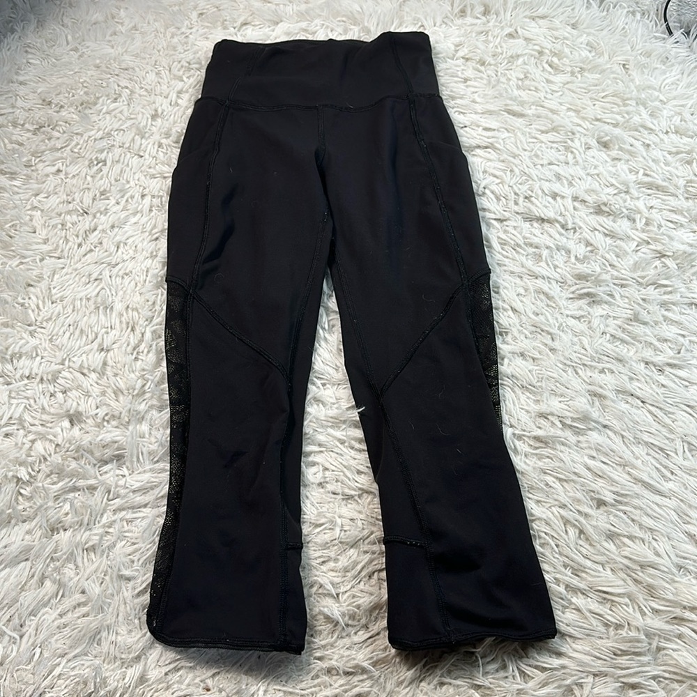 Lululemon City Sky Run By Crop Black